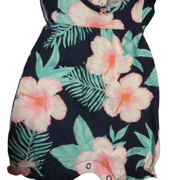 Carter's Tropical Floral Baby Romper​ - Picture 1 of 6